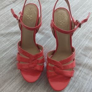 Like New Pink Patent Leather Vince Camuto Heels